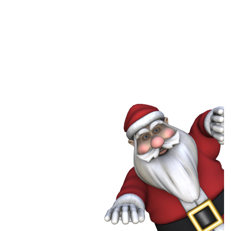 Santa im Eck mittel<br/>'Ho-Ho-Ho'